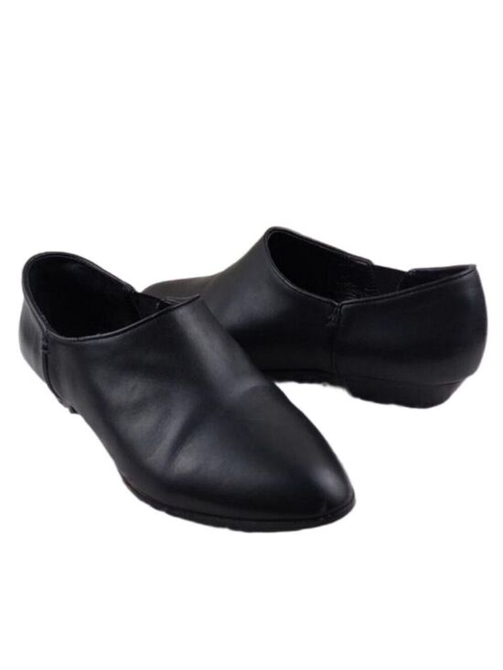 Kelsi Dagger Shoes - Kelsi Dagger Brooklyn Odin Black Leather Upper Pointed-Toe Slip On Loafer Shoes